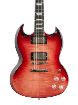 Epiphone Exclusive Run SG Modern Figured Guitar Trans Red Body View